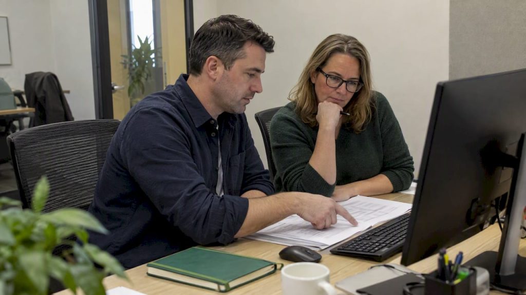 RevOps team reviewing company hierarchy records